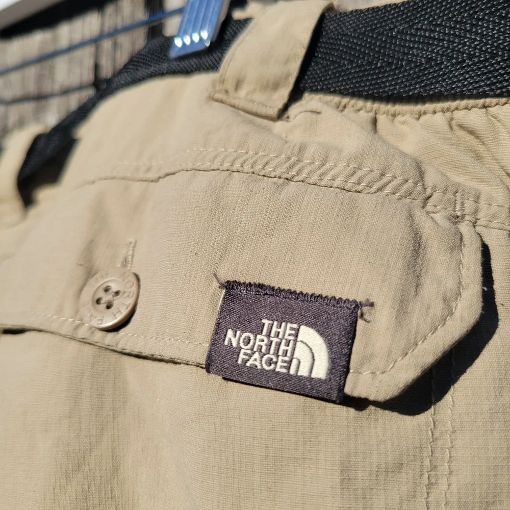 North Face Horizon Peak Cargo Pants Sz XL Khaki Ripstop Hiking Outdoor Camping